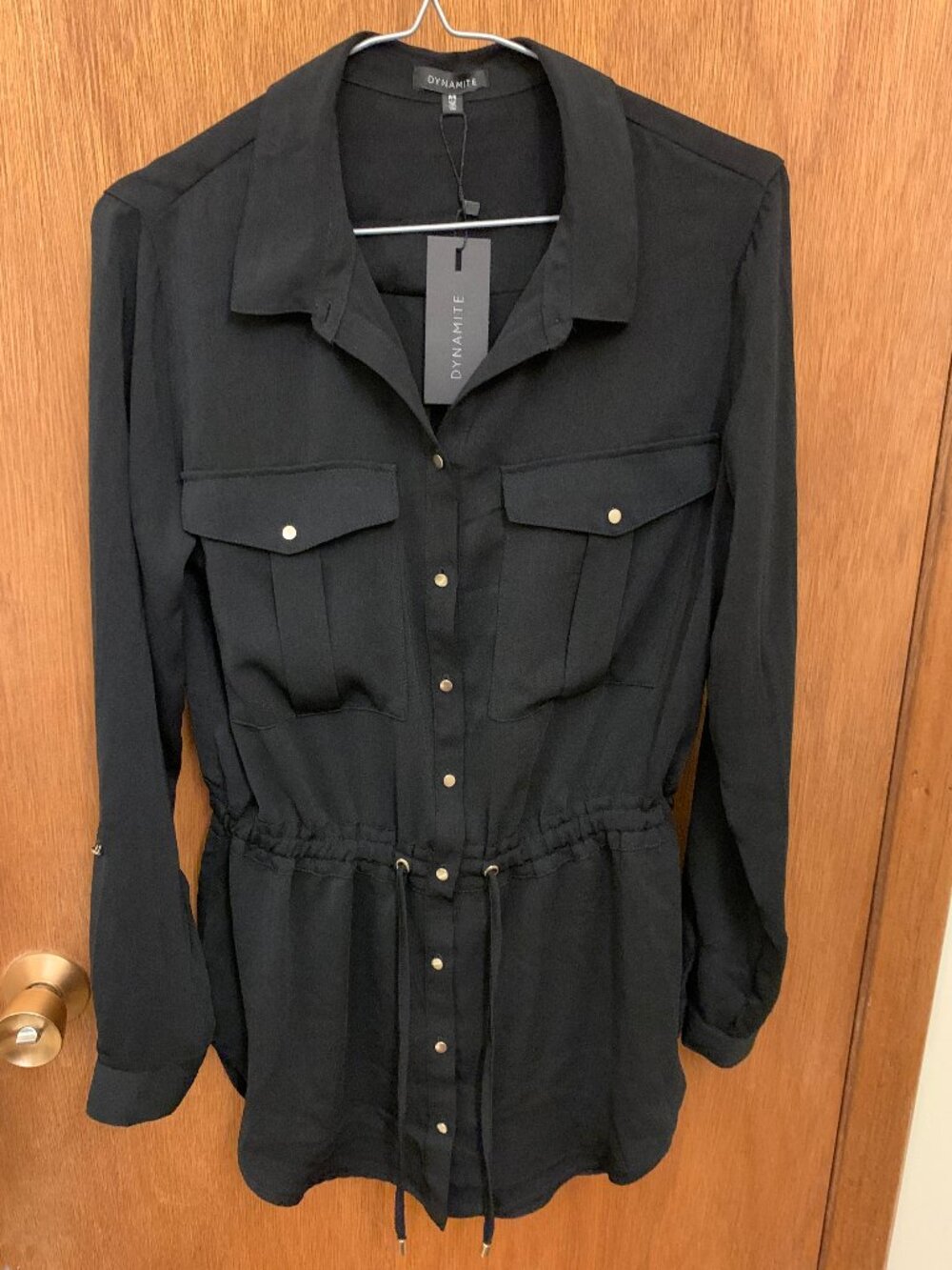 Dynamite black tunic style shirt - Size Small